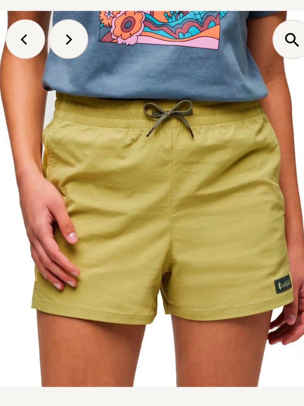 cotopaxi Olive Green Athletic Shorts